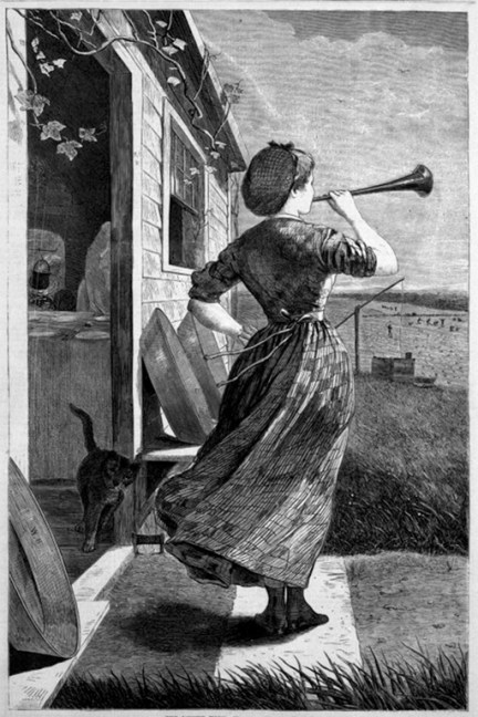 Dinner Horn.Winslow Homer