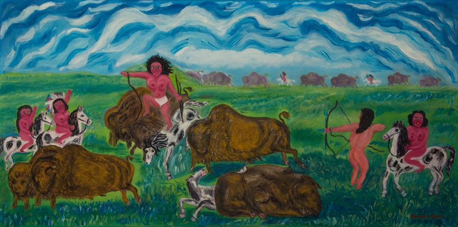 NS2014.077 Buffalo Hunt (After George Catlin)