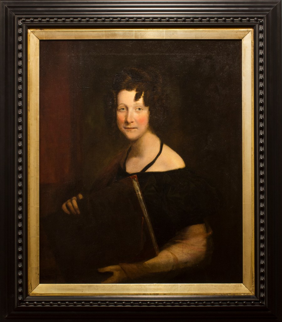 Lady Holding A Portfolio